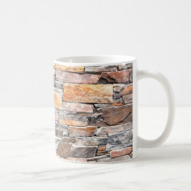 Flagstone Stone rock pattern  Coffee Mug (Right)