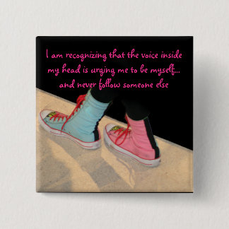 Flair for Her 2 Inch Square Button