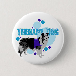 Flair- Therapy Dog 2 Inch Round Button