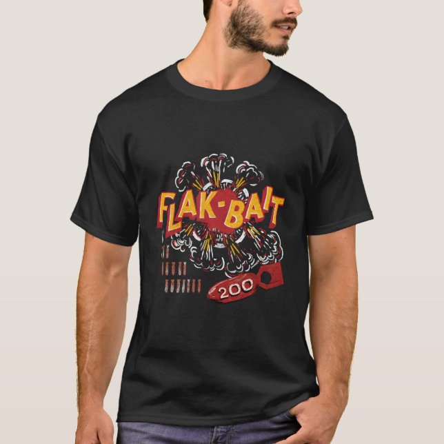 Flak-Bait Min B-26 Marauder Ww2 Nose Flak Bait T-Shirt (Front)