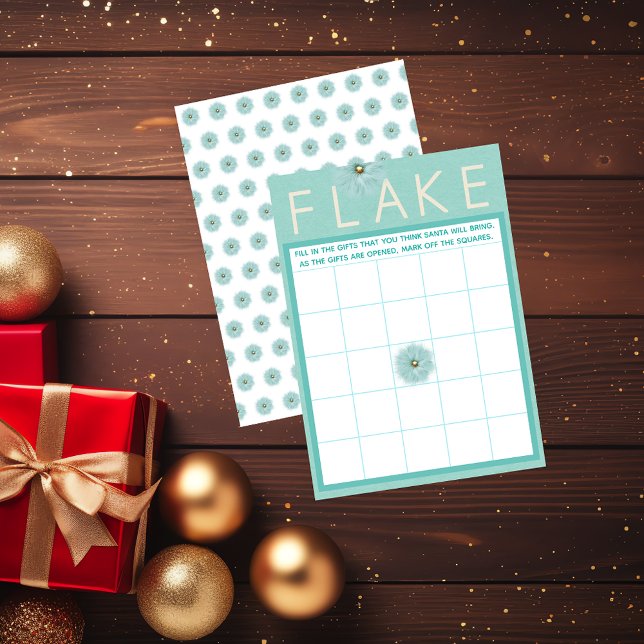 Flake Christmas Themed Bingo Game Holiday Card (Creator Uploaded)