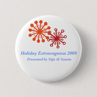 flake, flake1, Holiday Extravaganza 2008, Prese... 2 Inch Round Button