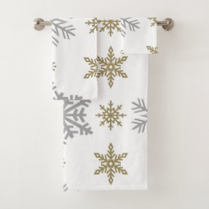 Flaking Bath Towel Set