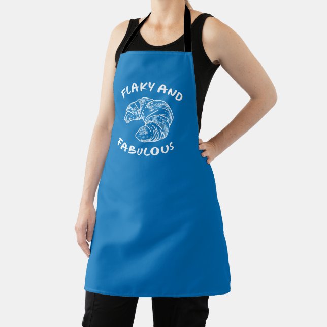 Flaky and Fabulous, French Croissant Chef Apron (Insitu)