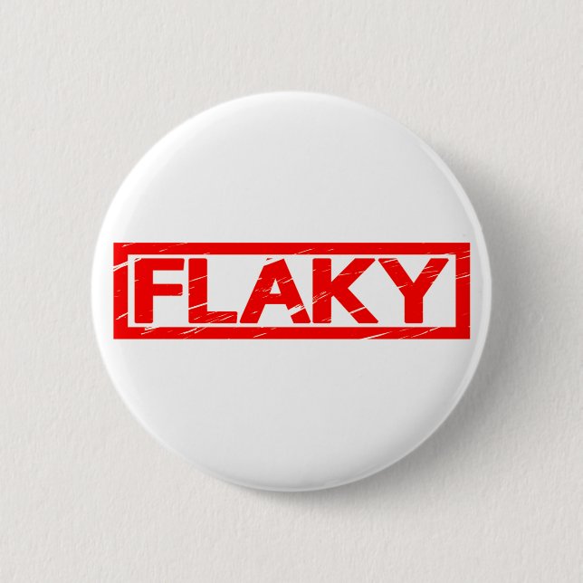 Flaky Stamp 2 Inch Round Button (Front)