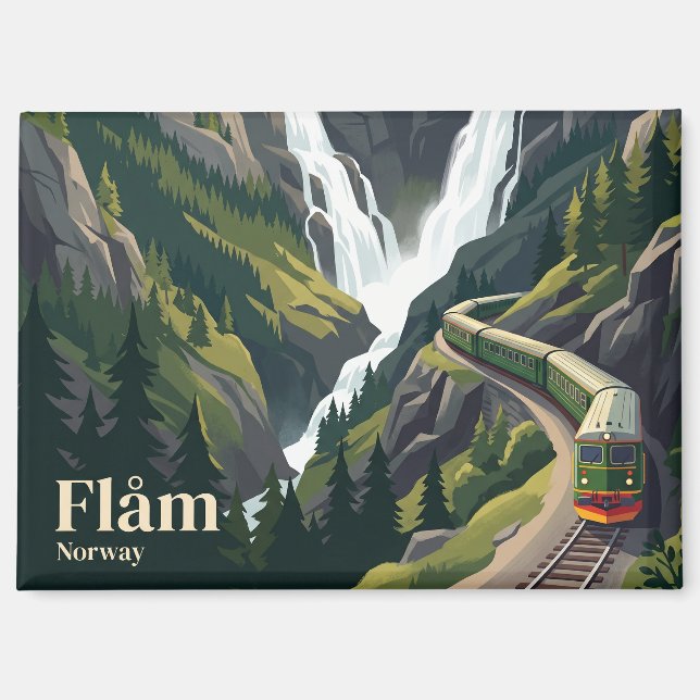Flåm Railway Norway Magnet (Front)