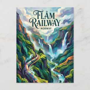 Flåm Railway Norway Postcard