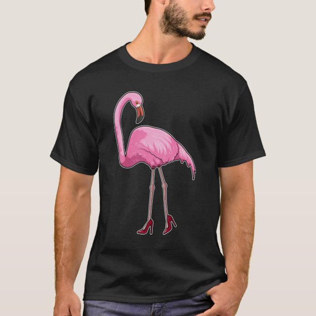 Flamant rose avec talons hauts (Devant)