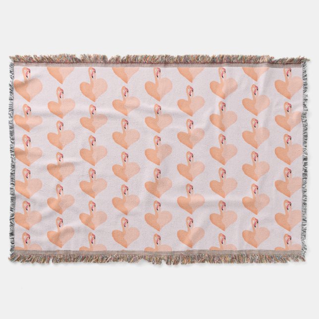 Flamant rose, Couverture de lancer du coeur (Devant)