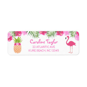 Flamant rose de l'Anniversaire de la flore tropica