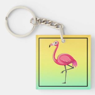Flamant Rose de Style Cartoon