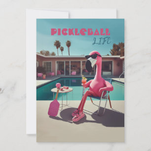 Flamant rose des invitations au tournoi de la fête