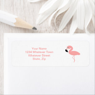 Flamant rose Design Adresse de retour