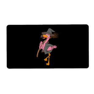 Flamant rose Halloween Flamant rose sorcière Coo