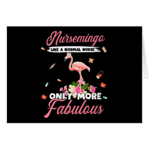 Flamant rose Infirmière comme infirmière normale
