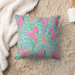 Flamant rose Jungle Party Jeu Oreiller