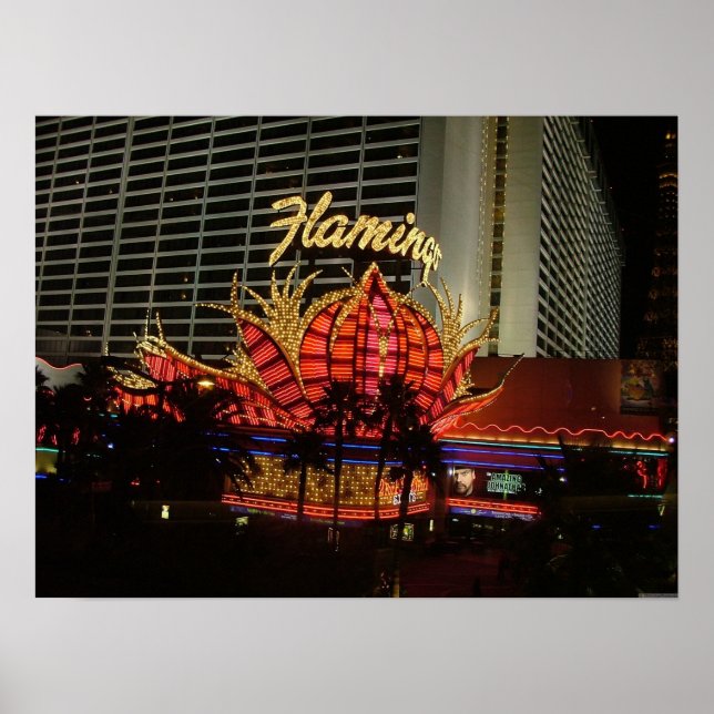 Flamant rose Las Vegas Poster (Devant)