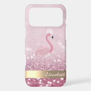 Flamant Rose Moderne Paillettes Bokeh - Personnali