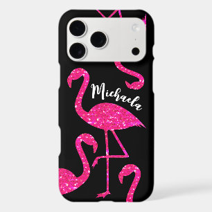 Flamant rose néon paillettes scintille Personnalis