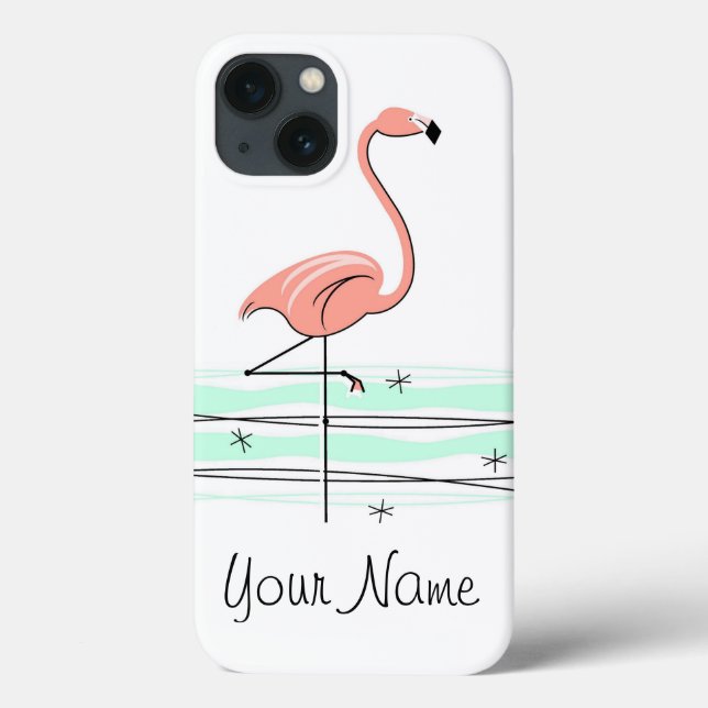 Flamant rose Océan "Nom" iPad Mini coque (Verso)