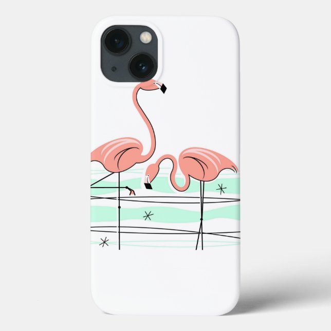 Flamant rose Ocean Pair coque ipad (Verso)