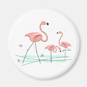 Flamant rose Ocean Trio 2 aimant
