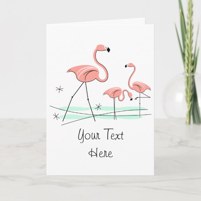 Flamant rose Ocean Trio 2 avant texte carte de voe (Devant)