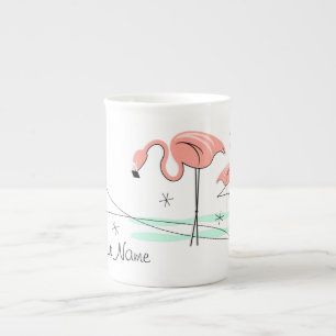 Flamant rose Ocean Trio 3 Nom de l'os chine mug