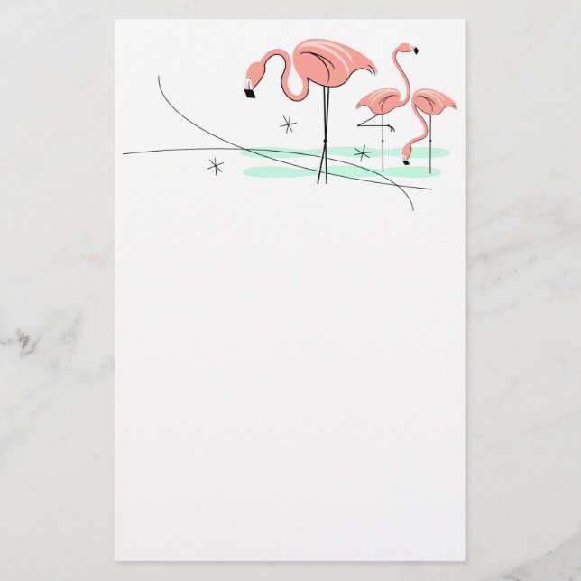 Flamant rose Ocean Trio 3 papeterie (Devant)
