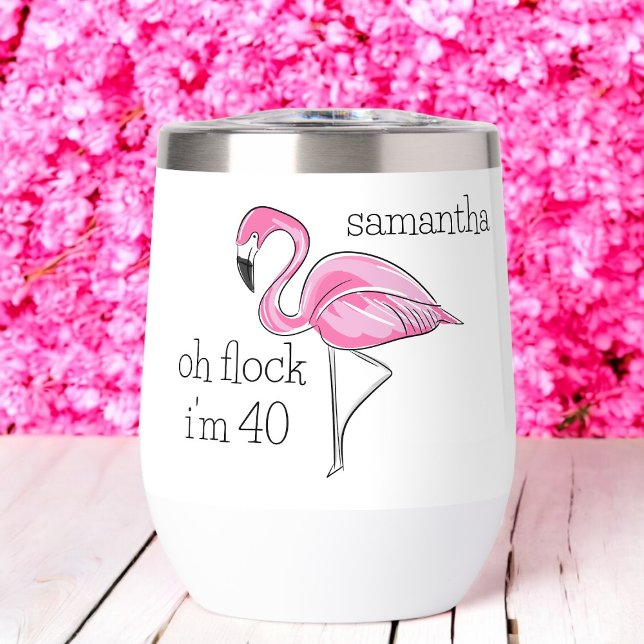 Flamant Rose Oh Troupe Je Suis Né Un Anniversaire  (Créateur téléchargé)