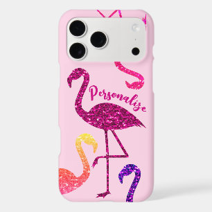 Flamant rose paillettes scintillent Personnaliser