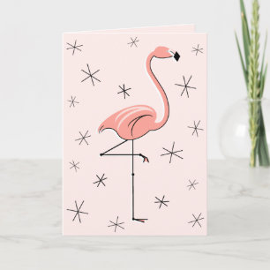 Flamant rose Pink Vous êtes Fabulous carte de voeu