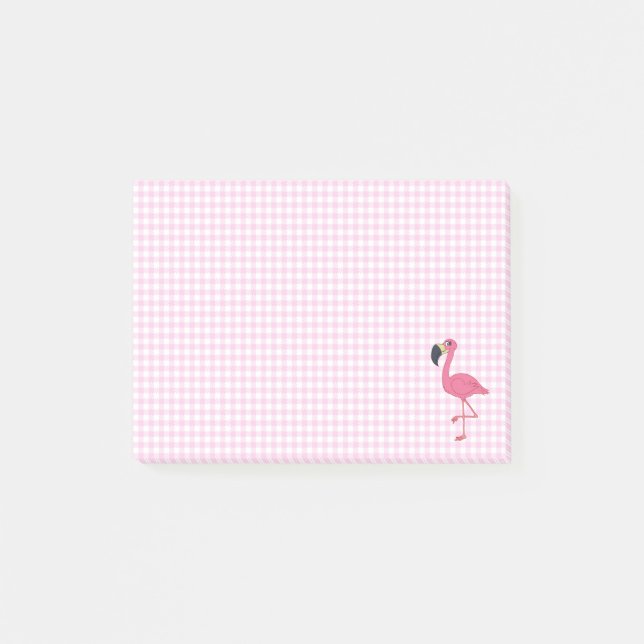 Flamant rose Post-it® Notes 4 x 3 (Devant)