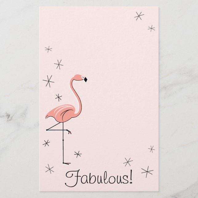 Flamant rose Rose Fabrique! papeterie (Devant)