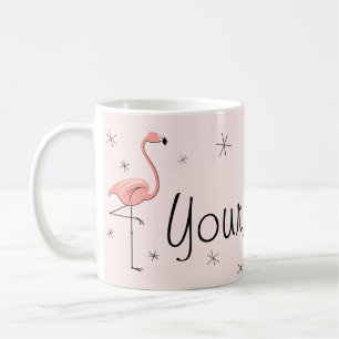 Flamant rose Rose 'Nom' tasse