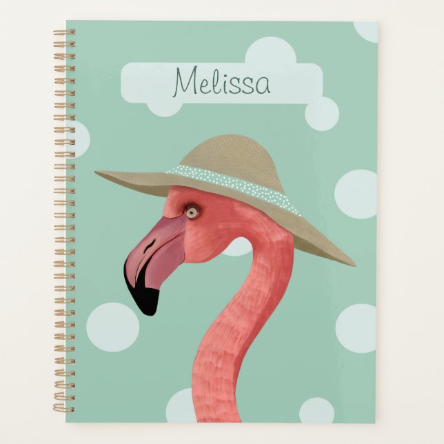 Flamant rose rose Oiseau Jouer Pois (Devant)