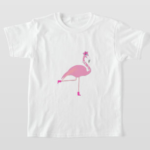 Flamant rose rose - T-shirt basique pour filles