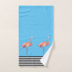 Flamant rose rose Tropical Turquoise noir blanc am