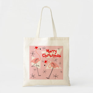 Flamant rose Santas Pink Joyeux sac fourre-tout de
