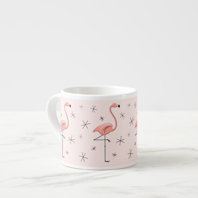 Flamant rose Tasse à expresso rose (Devant gauche)