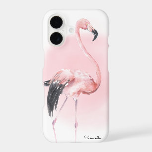 Flamant Rose Tropical Féminin avec Nom
