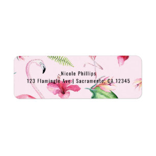 Flamant Rose Tropical Hibiscus Floral Fun