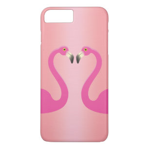 Flamants roses de baiser iPhone 7 Plus Coque Rose