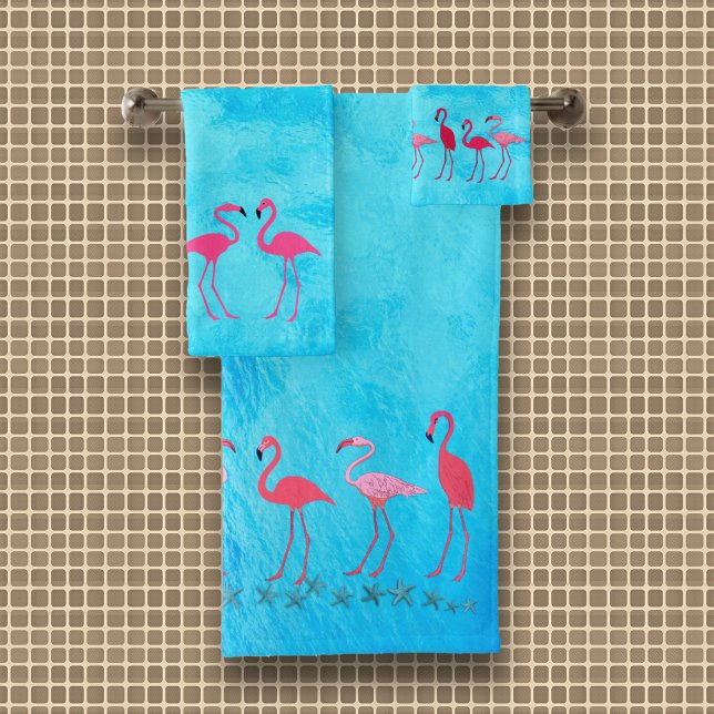 Flamants roses Eau bleue (Créateur téléchargé)