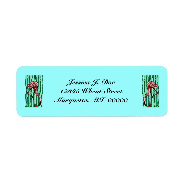 Flamants roses en espagnol Moss Retourner l'adress (Devant)