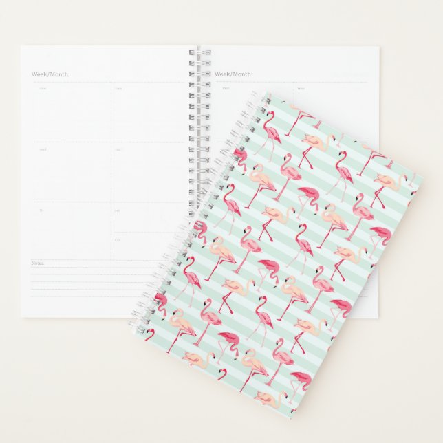 Flamants roses Rétro Sur Bandes De Monnaie (Devant avec enveloppe)