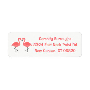 Flamants roses rose tropical Amour - Mariage Beach