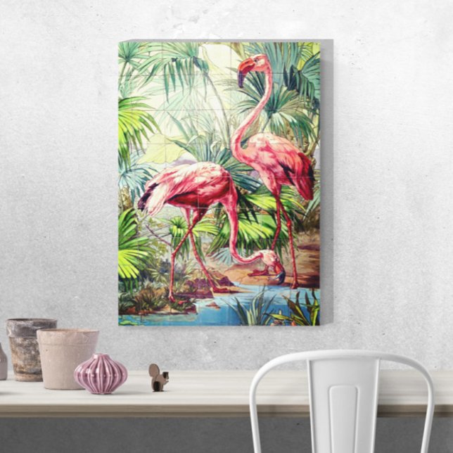 Flamants roses roses Art déco (Créateur téléchargé)