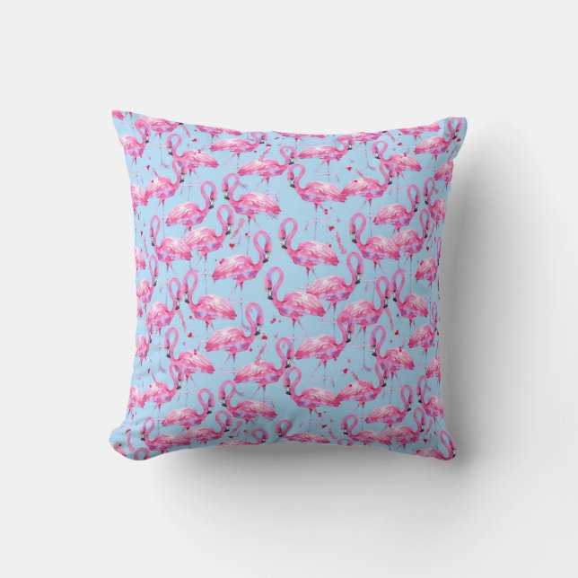 Flamants roses roses Lance Oreiller (Recto)