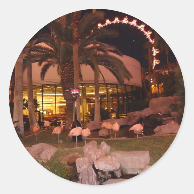 Flamants roses, Stickers Las Vegas (Devant)